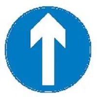 การจราจรสองทางข้ามป้ายถนนวันเวย์